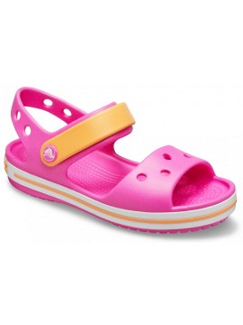 Crocs Crocband Sandal basutės. Spalva ryškiai rožinė / oranžinė